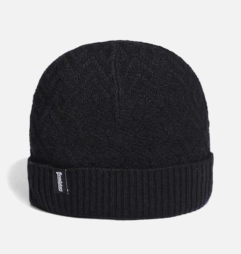 The Lifestyle Co Unisex Black Solid Beanie